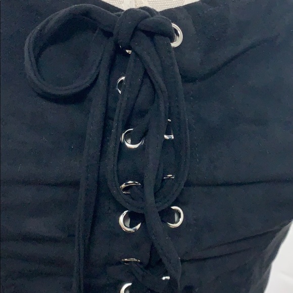 Forever 21 Plus 0x Faux Suede Tie Up Top - Picture 5 of 6